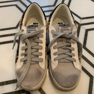 Leopard cheetah womens star sneaker